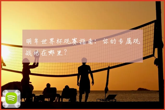 明年世界杯观赛指南：你的专属观战地在哪里？