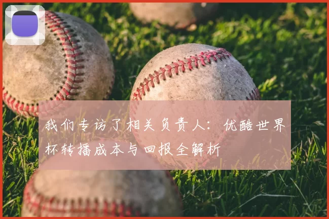 我们专访了相关负责人：优酷世界杯转播成本与回报全解析
